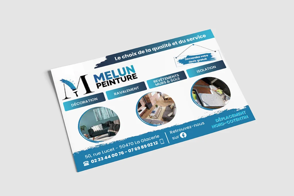 Annonce publicitaire pour Melun Peinture